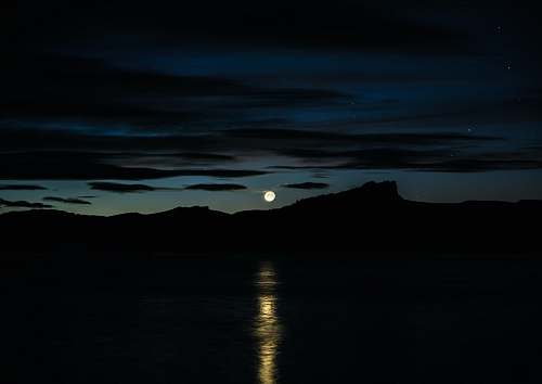 flaming gorge national recreation area body of water during full moon manila
